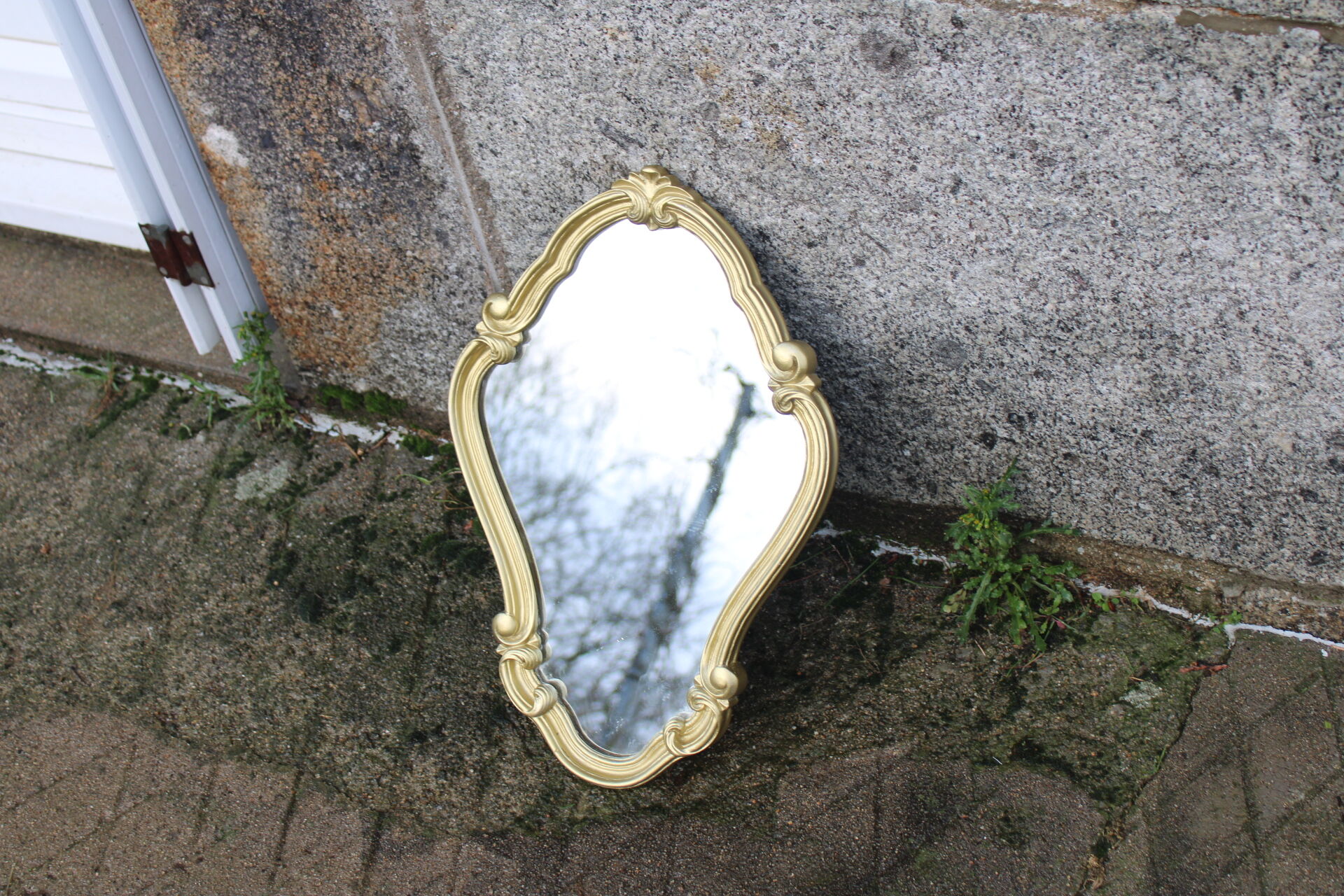 Miroir vintage doré 32x47cm