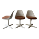 Set de 3 chaises tulipe par Maurice Burke pour Arkana, design 1970