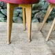 Ensemble de 4 tabourets vintage des années 60