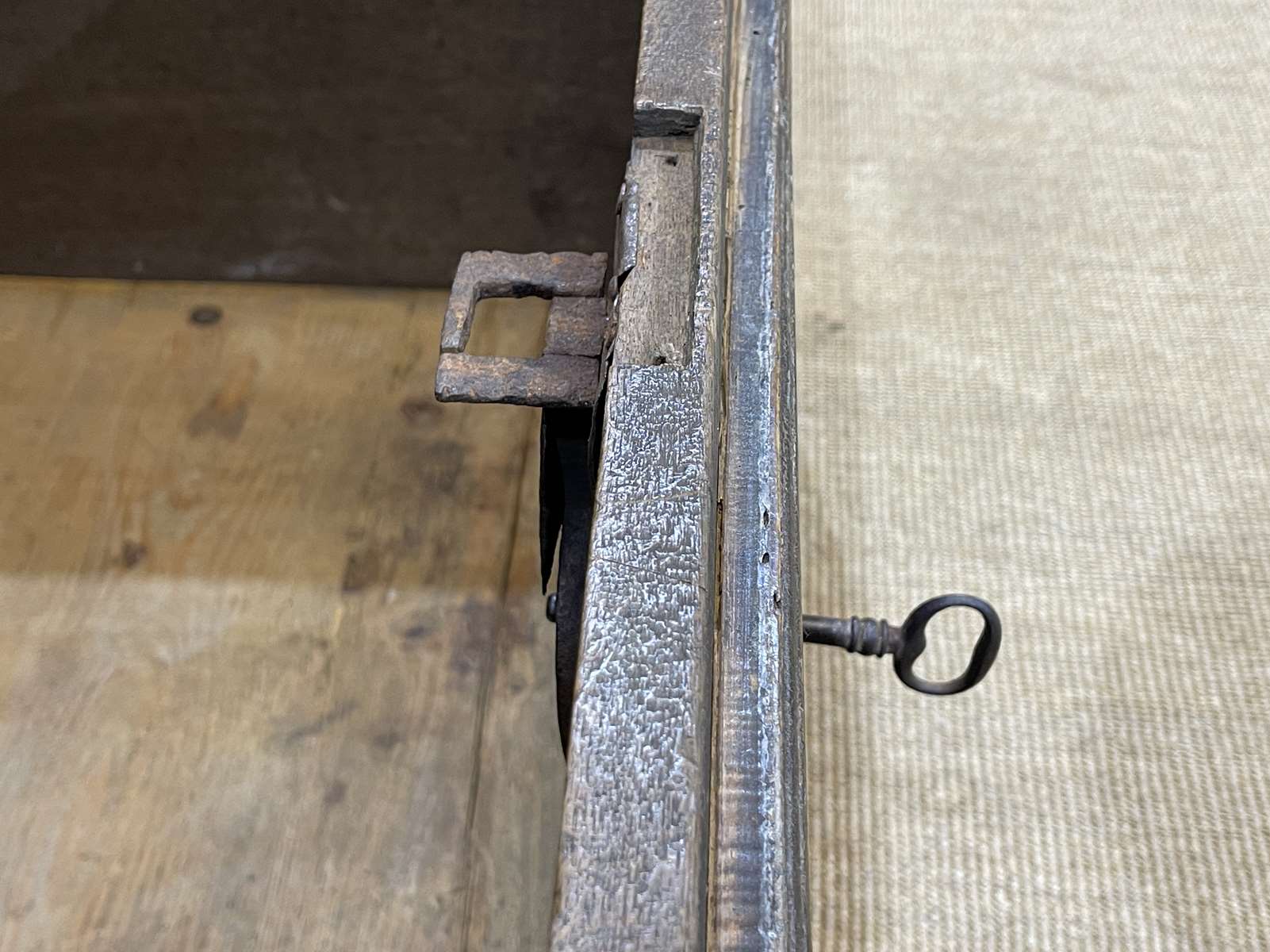 Chest of the seventeenth century in oak and fir