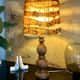 Vintage / bohemian chic wooden lamp