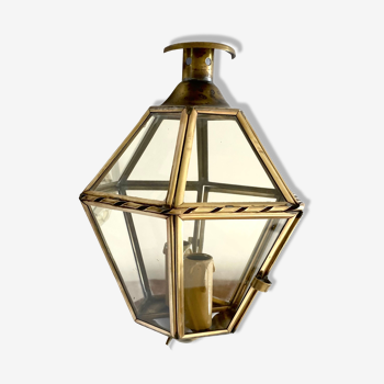 Mirror wall lamp, brass 50s