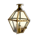 Mirror wall lamp, brass 50s