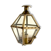 Mirror wall lamp, brass 50s
