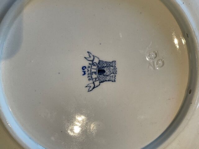 Ancient cashmere Gien Plate