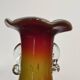 Small artisanal vase, blown glass, multicoloured.