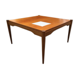 Scandinavian coffee table teak and tiling 60s