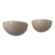 Pair of vintage wall lights, beige porcelain, France 1970