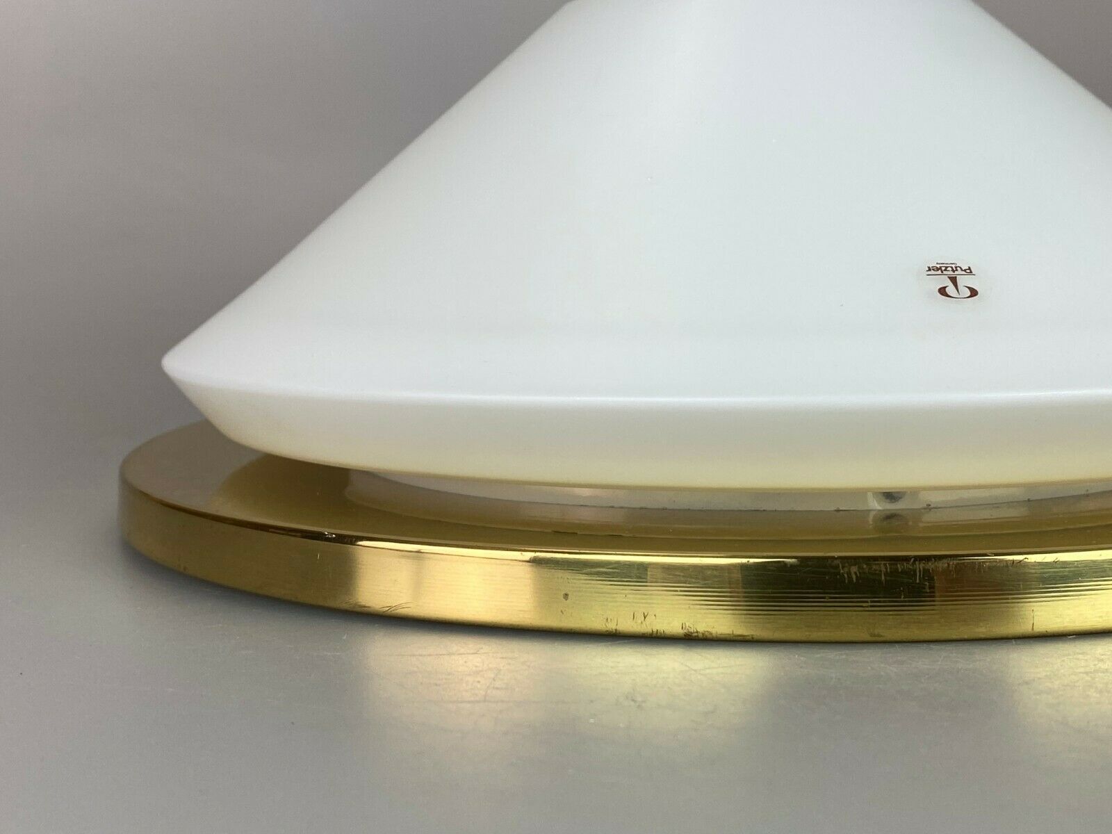 70s Peill & Putzler Plafoniere ceiling lamp glass space design lamp 70s