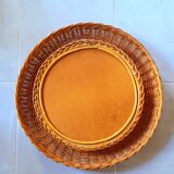 Rattan mirror 60s 47cm