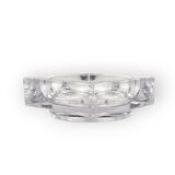 Monumental molded crystal ashtray, Sevres France 1970s