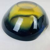 Sommerso Murano glass empty pocket ashtray