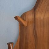 Free form coat hanger brutalist in olive tree