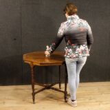 Side table English inlaid wood