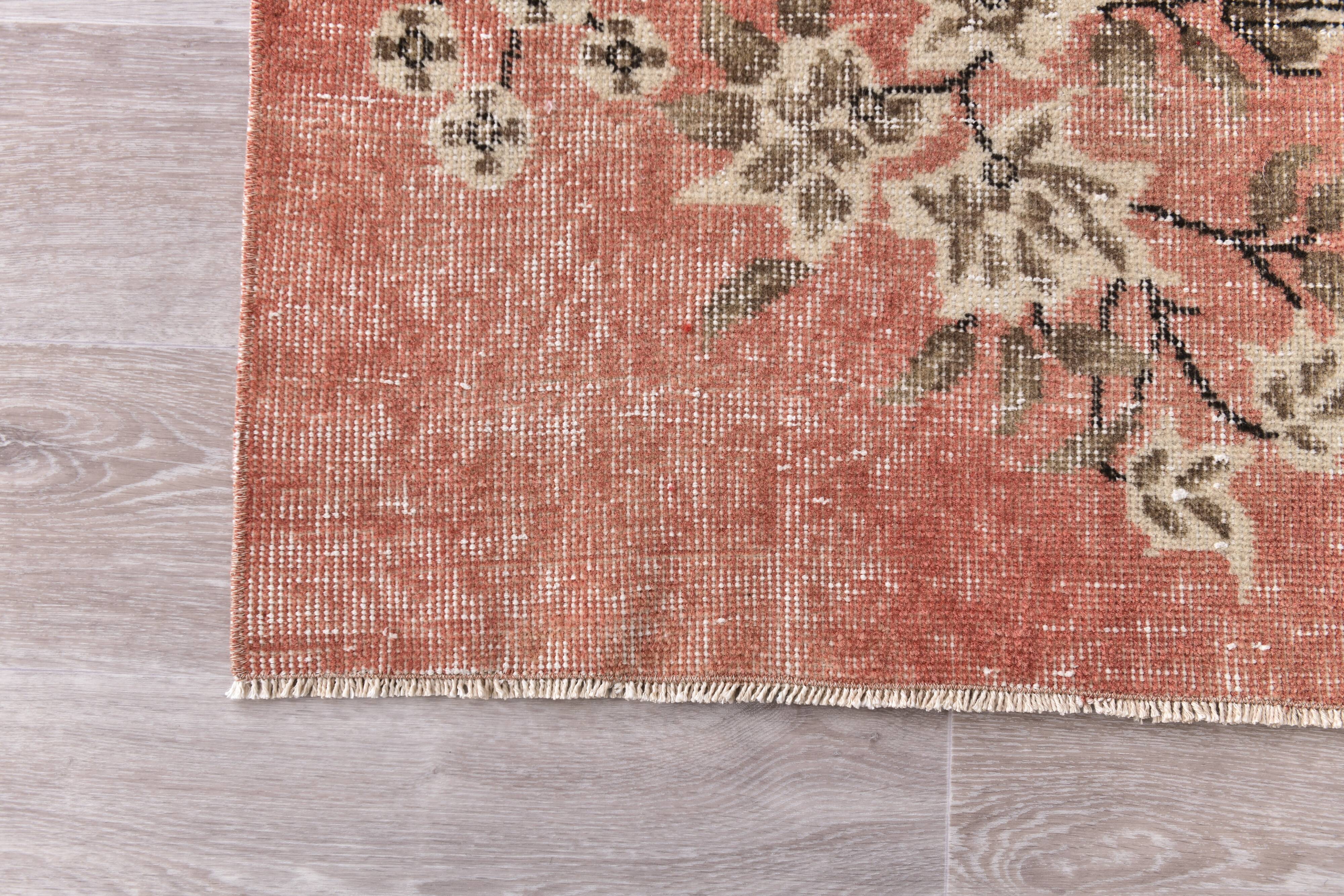 Pale Red & Beige Floral Vintage Rug  178x280Cm SK 240828