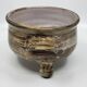 Jacques Pouchain tripod pocket emptier, Dieulefit workshop, French ceramics 1960