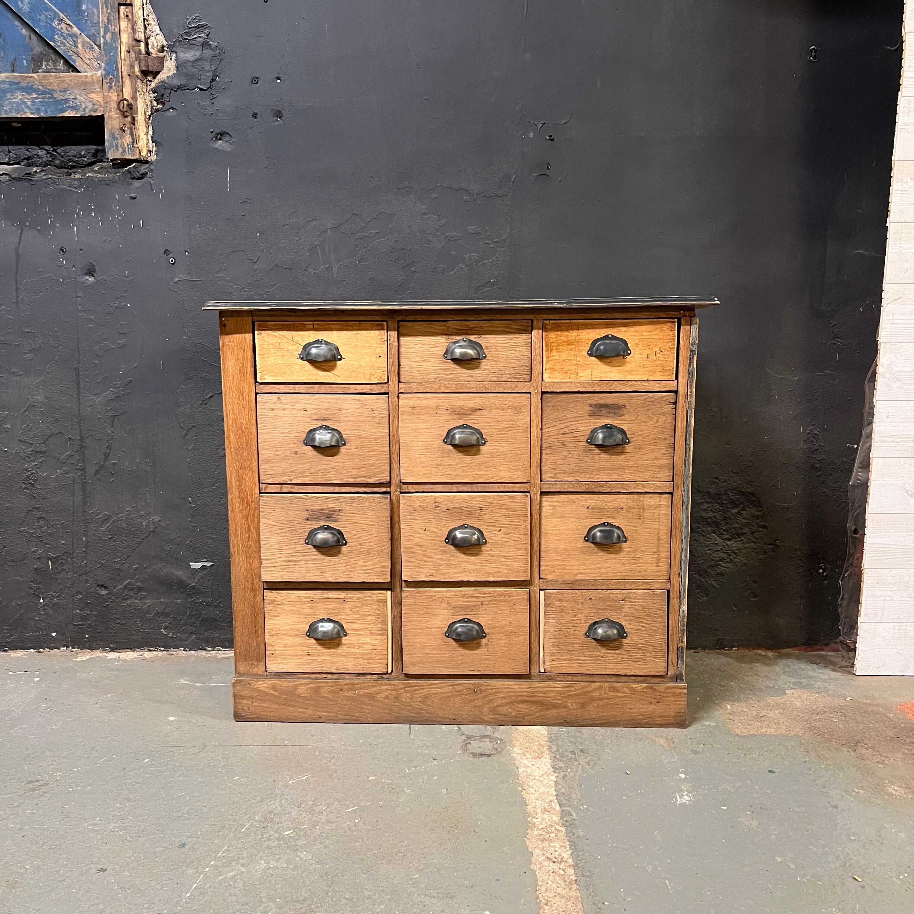 Haberdashery craft cabinet with 12 drawers