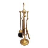 Gilded bronze fireplace tool set 1900