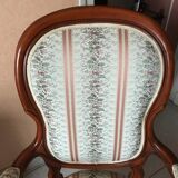 Set of 2 armchairs type cabriolet