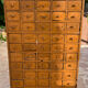 Industrial wooden drawer cabinet