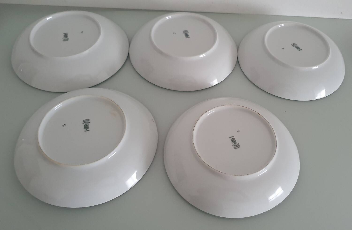 Set of 5 soup plates - Arzberg Earthenware - 1960/70