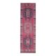 Vintage Turkish Hand-Knotted Wool Cotton Pink Runner Rug 104x351