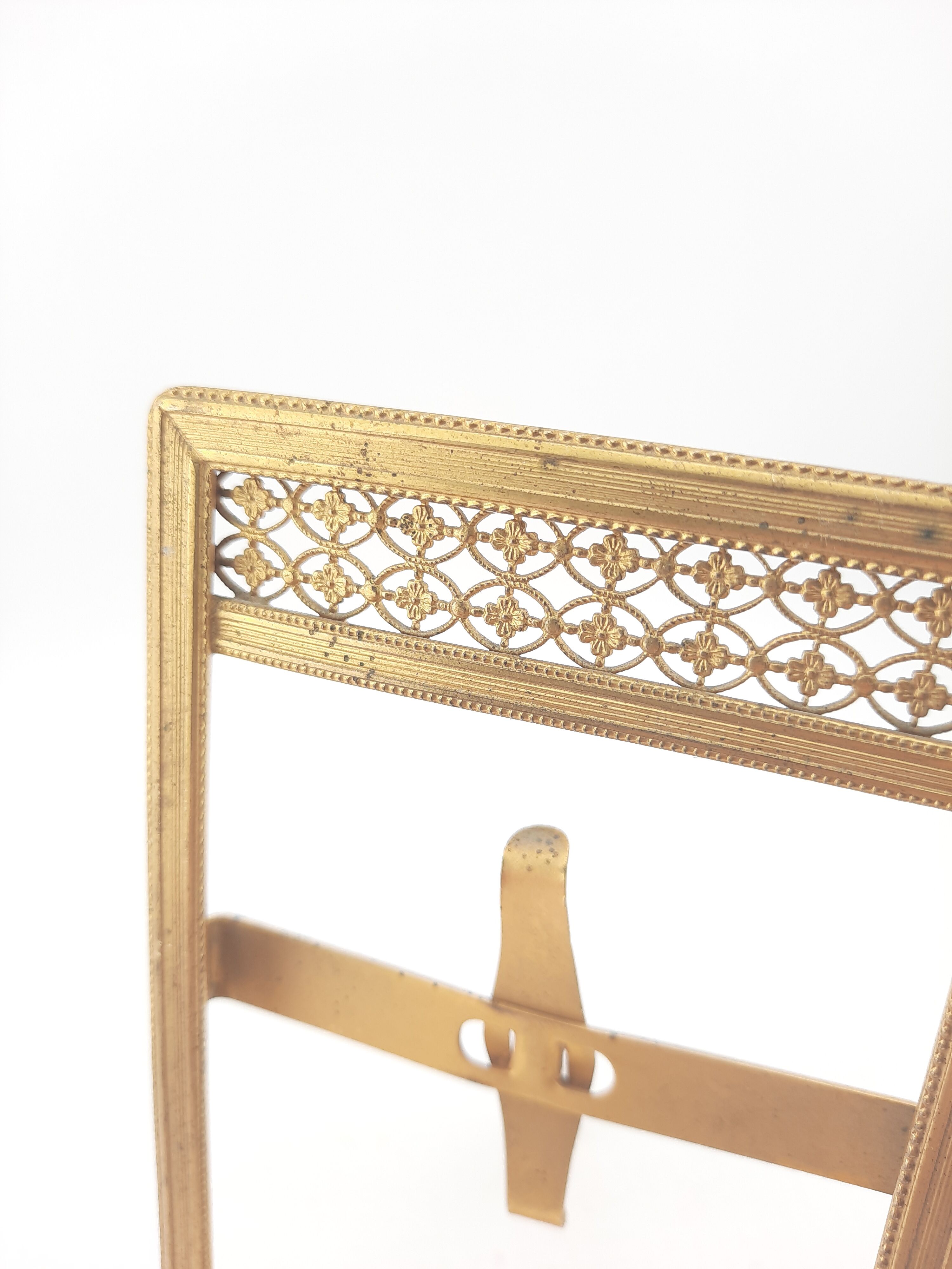 Victorian brass photo frame