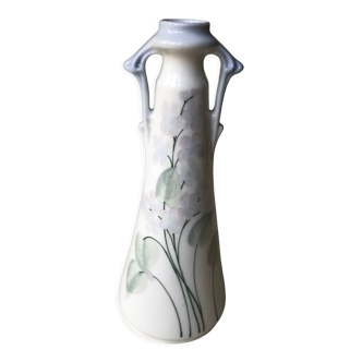 Art Nouveau vase with lila decoration, Galluba & Hofmann