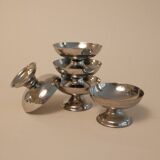 Set of 5 stainless steel cups