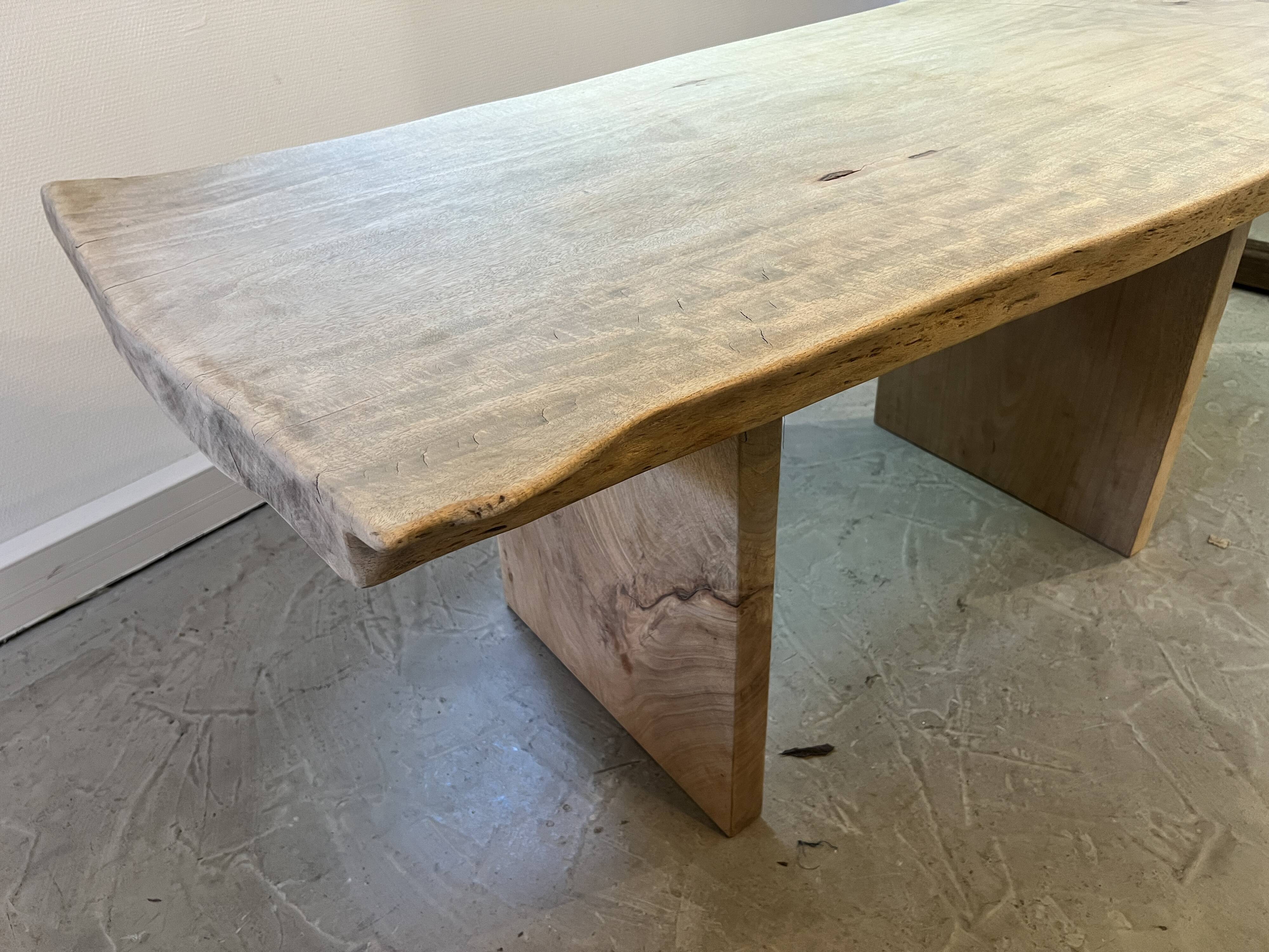 Dining table carved from solid wood - unique piece
