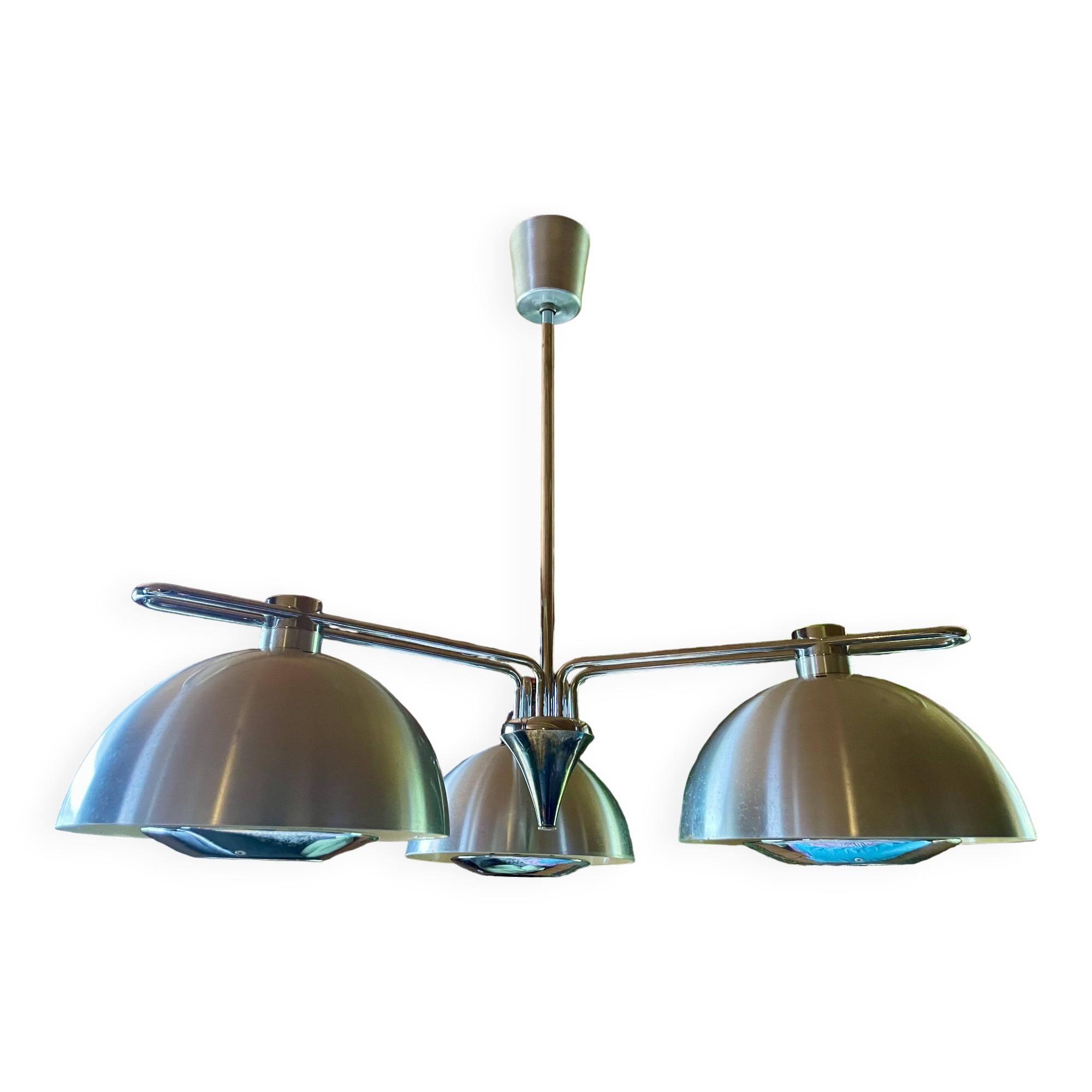 Chandelier, Space Age ceiling light, Design by "Jean Gandelin", vintage, from the 70s