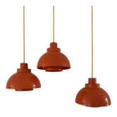 Pendants vintage Nordisk Solar Minisol - Lampes de l'âge spatial - Design danois