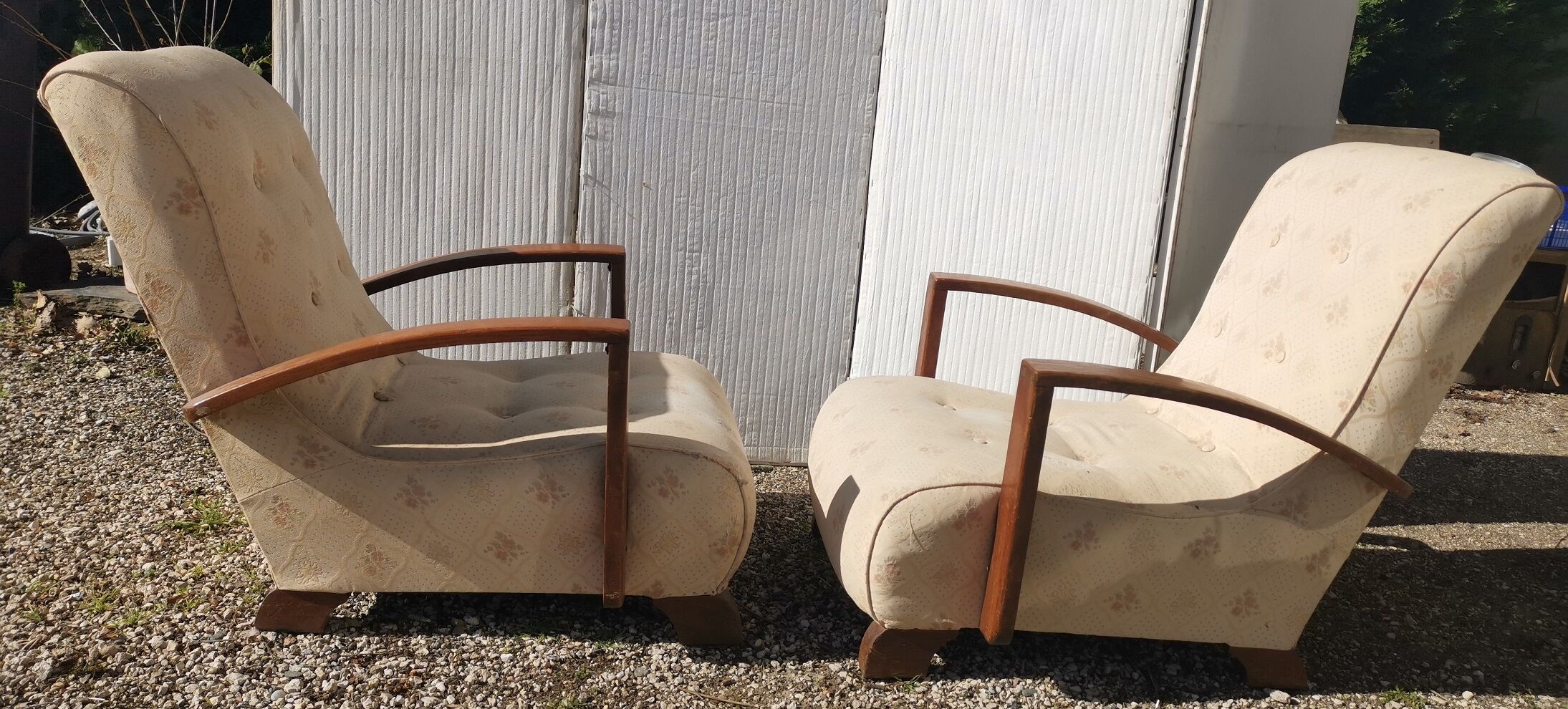 Pair of art deco armchairs 1930