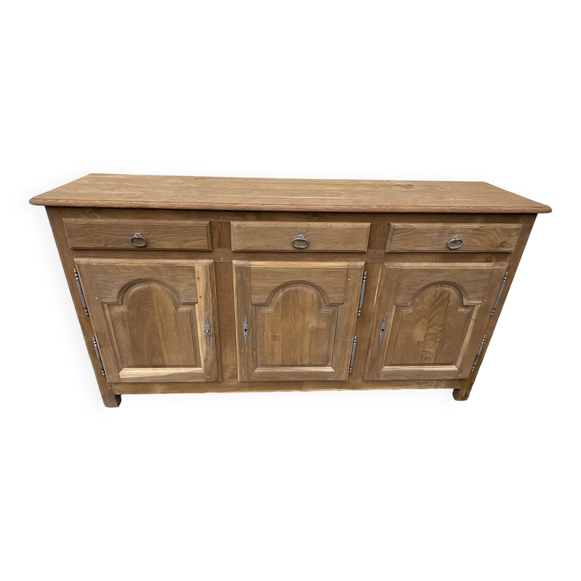 Solid Oak Sideboard Mid 20th Century