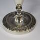 Pair of silver metal candlesticks xxth