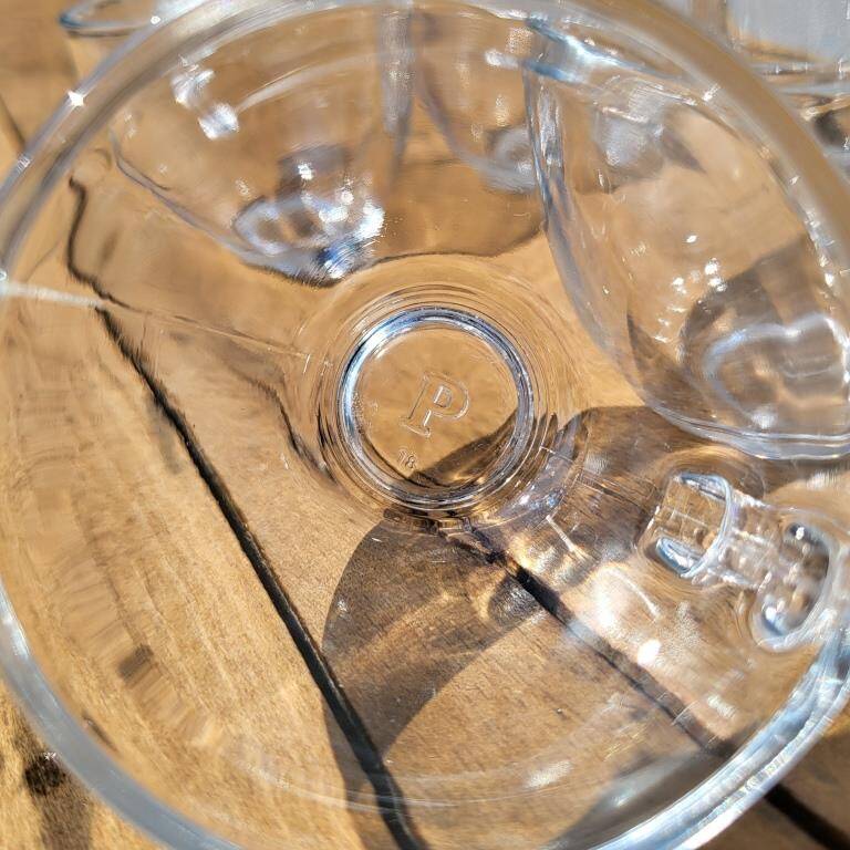 Quintet transparent glass coffee cups