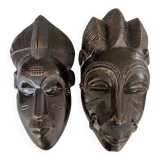 Set of 2 African masks