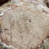Fantastic creature in Saint Amand sandstone, signed Nadia Chiodi