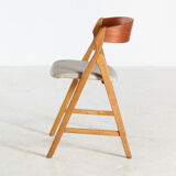 Model 71 oak dining chair by Henning Kjærnulf for Boltings Stolefabrik