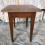 Table ecolier bois pieds compas vintage