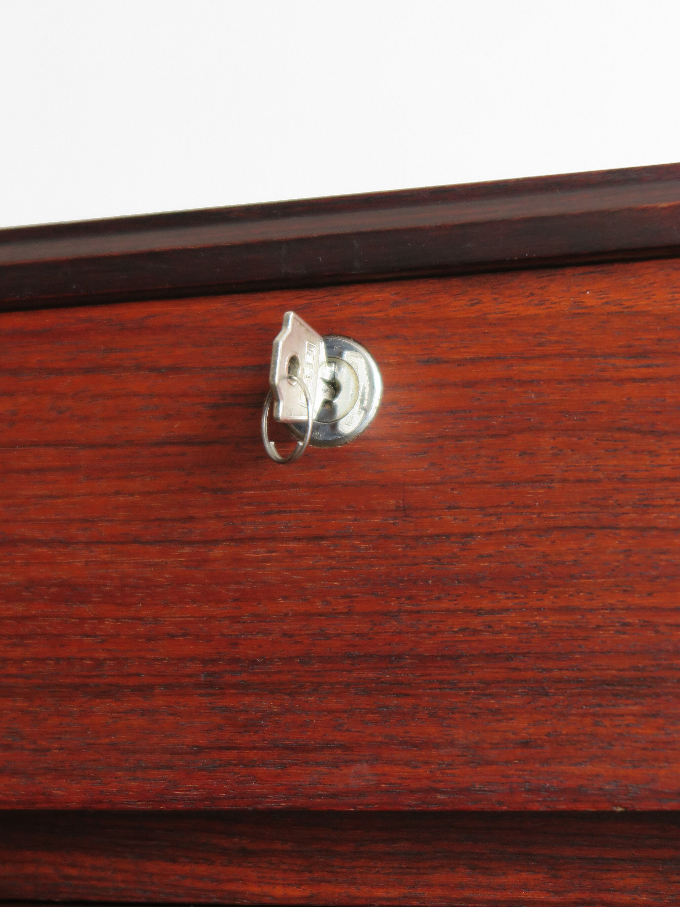 Scandinavian midcentury darkwood chest of drawers 1950s