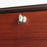 Scandinavian midcentury darkwood chest of drawers 1950s