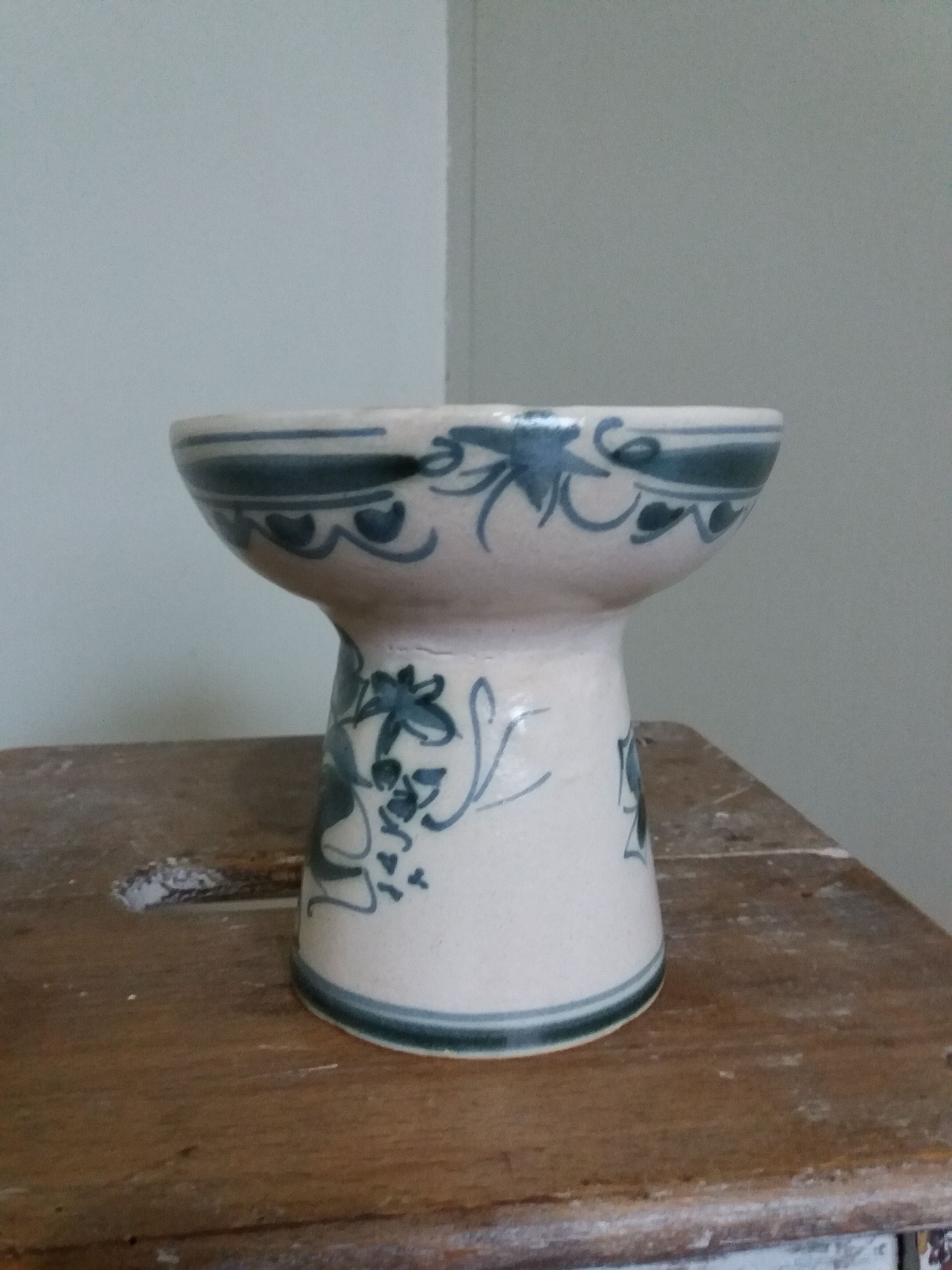 Keraluc Quimper candlestick picnic signed