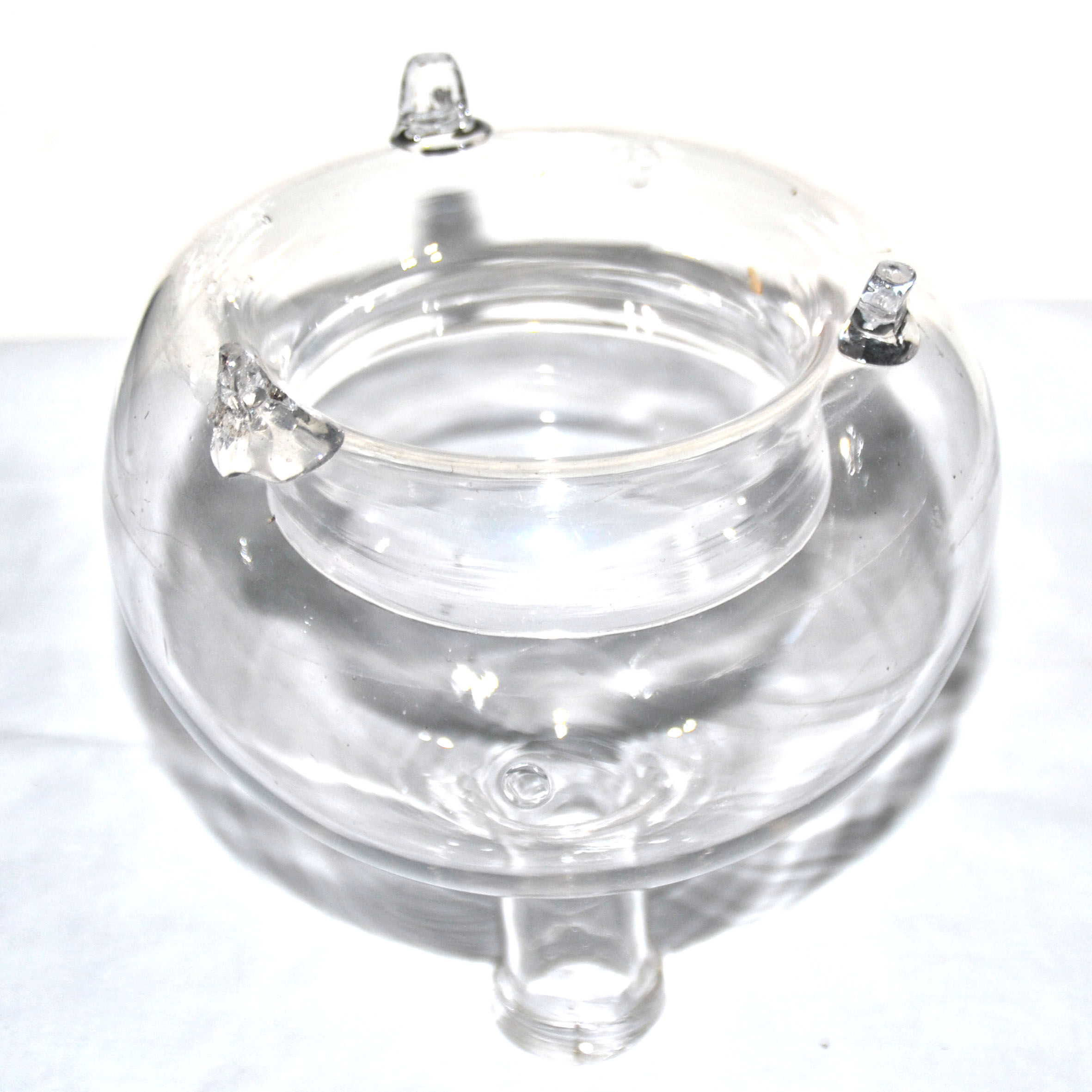 Old blown glass gob bottle