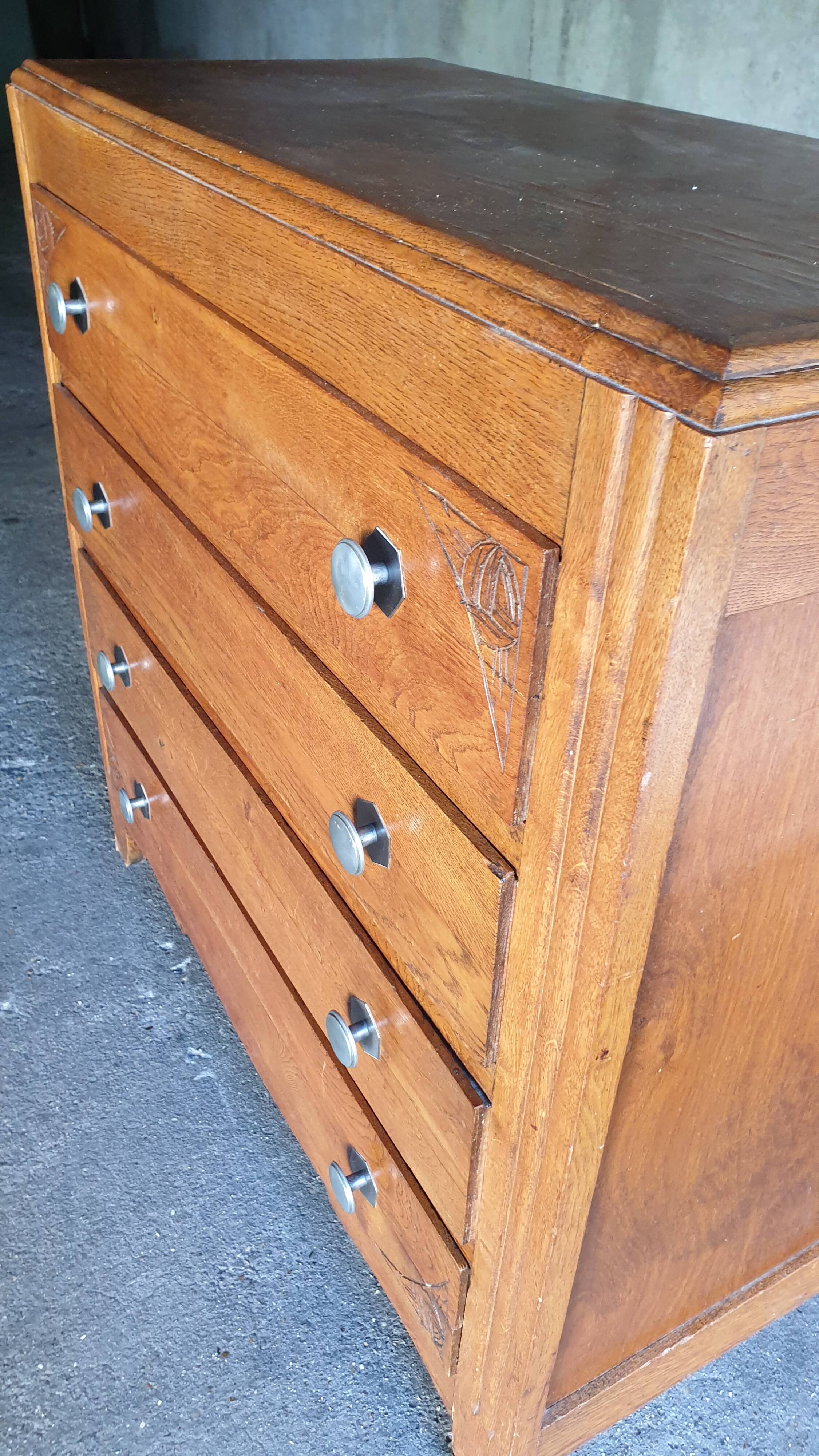 Commode 4 tiroirs année 40