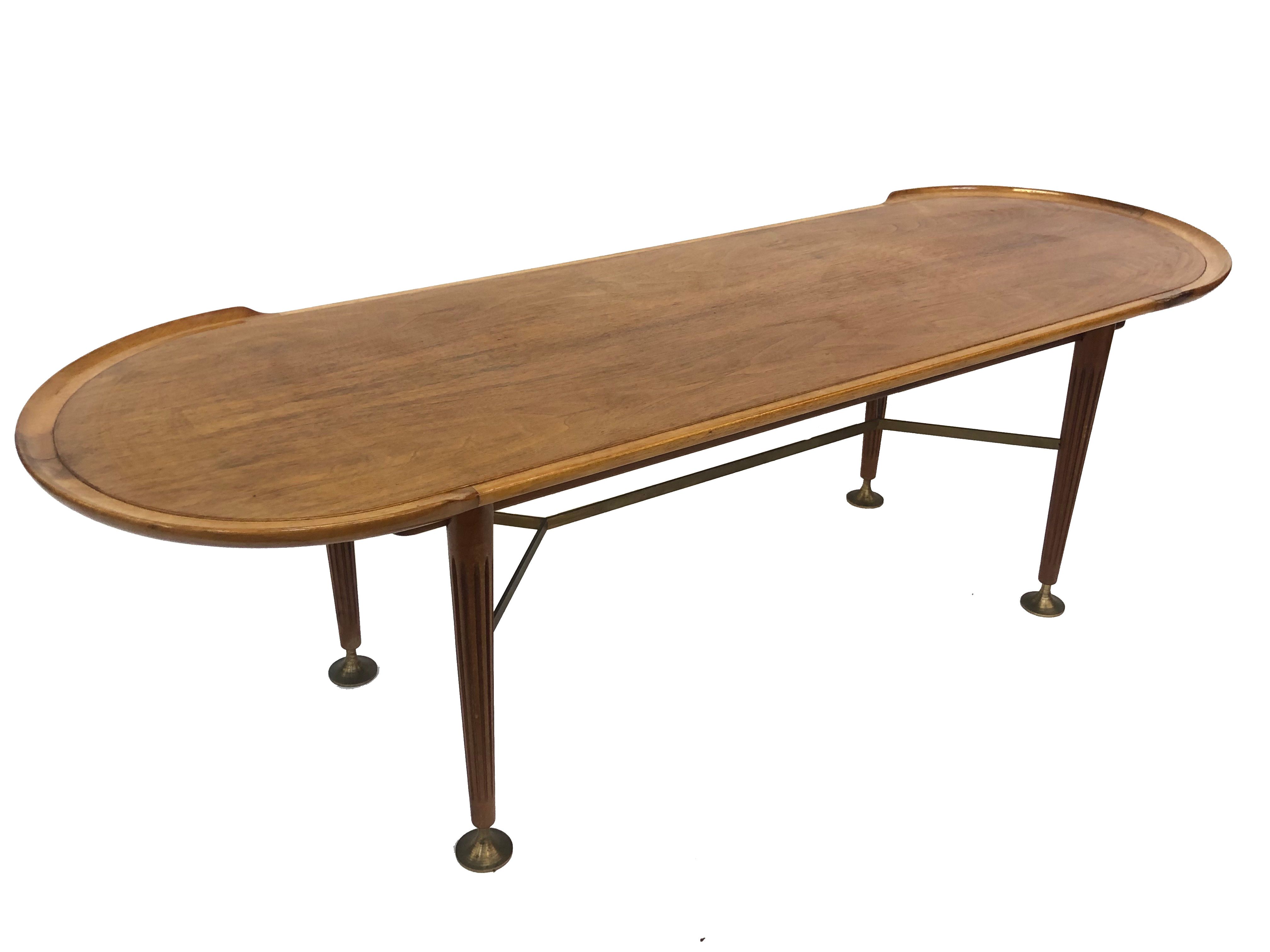 Vintage wooden coffee table, A.A. Patijn for Zijlstra Joure, 1950s