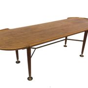 Vintage wooden coffee table, A.A. Patijn for Zijlstra Joure, 1950s