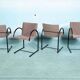 Set of four postmodern Metaform 'Cirkel' dining chairs.