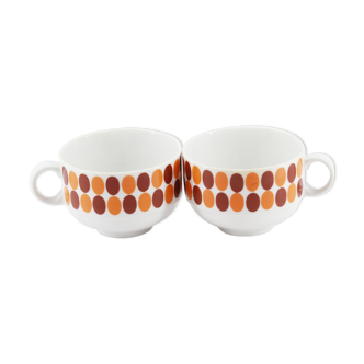 Lot de 2 anciennes tasses