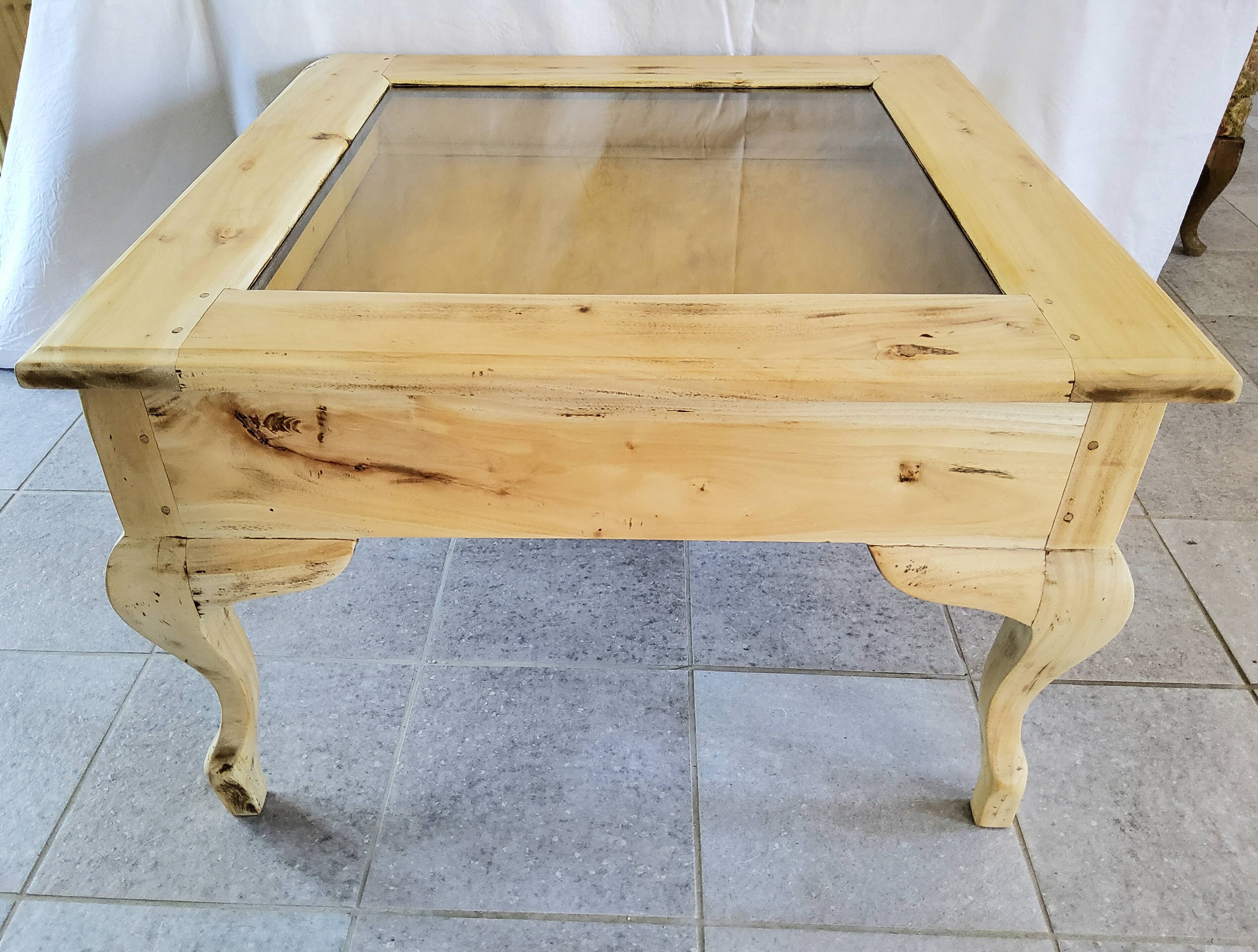 Wooden coffee table